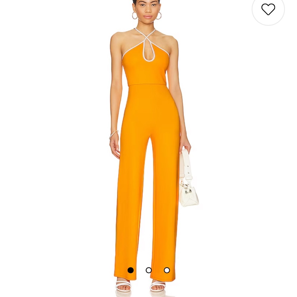 Lovers and friends orange jumpsuit. SO FUN! Lots of compliments